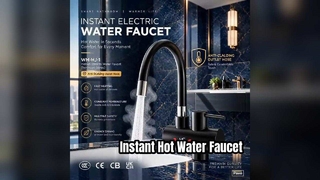 Soluzione per cucina in acciaio inossidabile con rubinetto per acqua calda istantanea