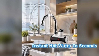 Rubinetto riscaldato senza serbatoio, potenza 3300 W, riscalda l'acqua in 3-5 secondi, adatto per cucine, balconi, bagno