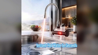 Rubinetto per acqua calda istantanea con display della temperatura a LEDRubinetti per scaldacqua elettrici senza serbatoio