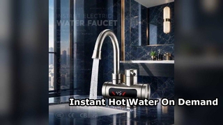 Rubinetto per bagno in acciaio inossidabile con rubinetto per acqua calda istantanea