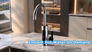Rubinetto per acqua calda istantanea dal design in acciaio inossidabile