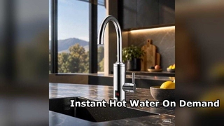 Rubinetto da cucina per acqua calda istantanea con display digitale