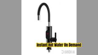 Rubinetto da cucina a calore istantaneo con display LED e riscaldatore in alluminio pressofuso